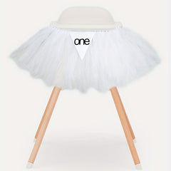 1st Birthday High Chair Skirt Banner & Tutu Decoration