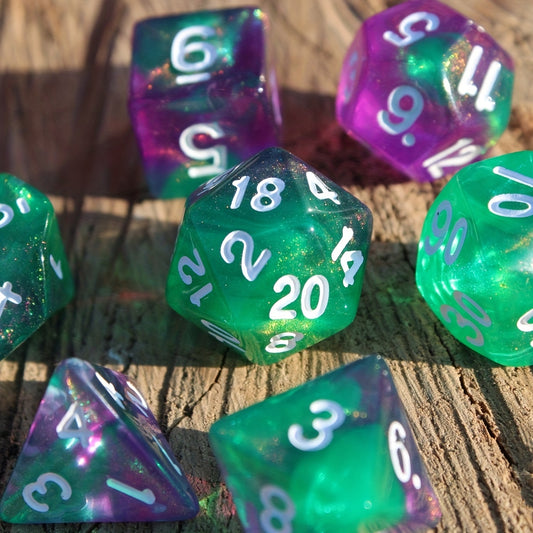 7pcs Starry Sky Dice RPG Dice Set