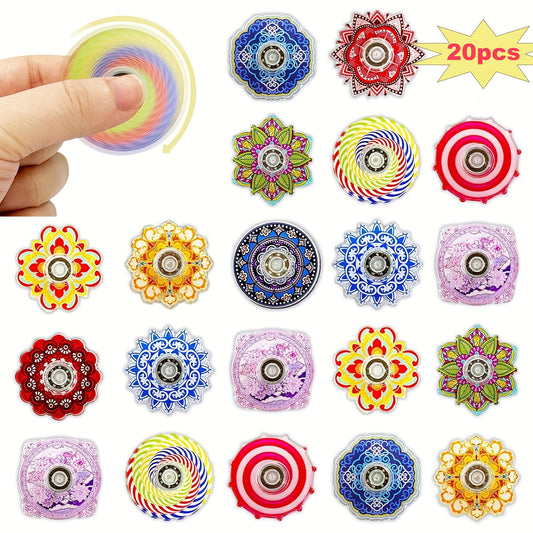 20 Pack Fidget Spinners for Stress Relief ADHD Autism Party Classroom