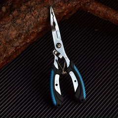 Stainless Steel Fishing Pliers with Non-slip Handle and Line Cutter