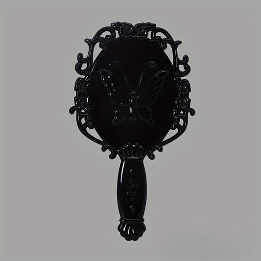 Embossed Butterfly Vintage Hand Mirror Small Decorative Makeup Mirror