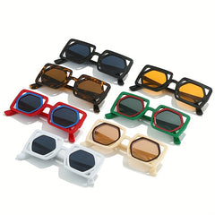 Y2K Square Sunglasses UV400 Beach Party Club Funny Props