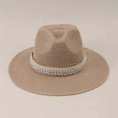 Men's Straw Sun Hat Large Brim Sunscreen Fishing Travel Beach Hat