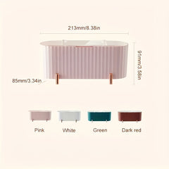 Q-tip Holder 3 Compartments Pad Storage Swab Dispenser