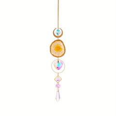 Crystal Agate Sun Catcher for Windows - Hanging Window Decor