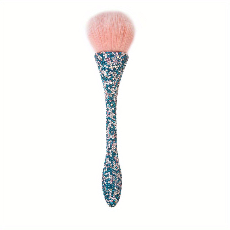 Large Mineral Powder Brush with Crystal Rhinestones