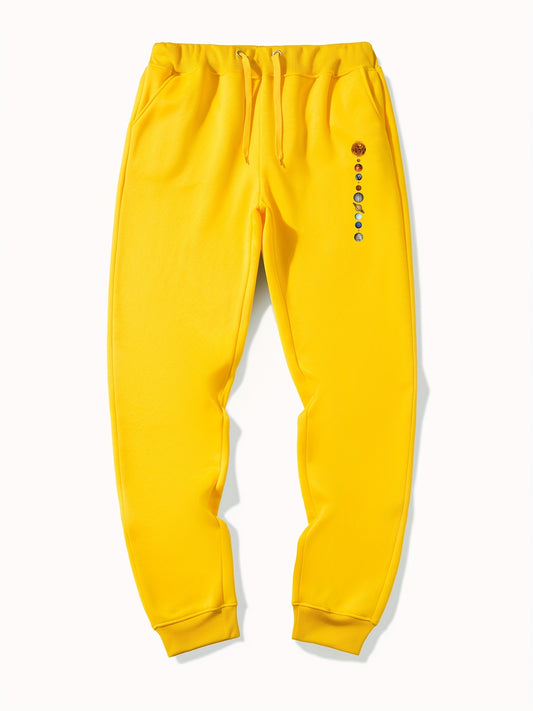 Planet Pattern Casual Stretch Joggers Men s Sweatpants For Spring