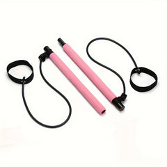 Pilates Stick With Resistance Tension Belt for Home Workout