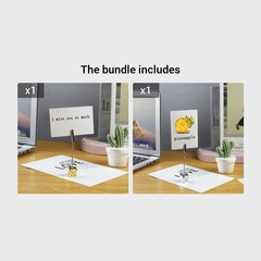 Metal Vertical Label Clip for Office Desktop Business Cards