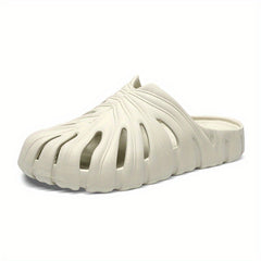 Men's Leaf Lightweight Non Slip Open Toe Slides