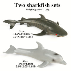 Marine Animal Toy Models Set - Ocean Enthusiast Playset