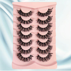 7 Pairs Little Devil Lashes 3D Fluffy Faux Mink Hair Lashes