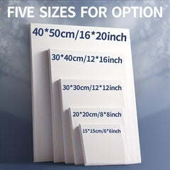 3 Packs Stretched Canvas Assortment for Acrylic Painting