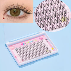 120pcs Mixed Fairy Style V Shape Cluster Lashes 6 Lengths in One Tray
