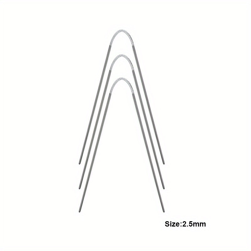 3pcs Stainless Steel Knitting Needle DIY Hand knitting Tools Sweater Small Croch