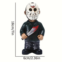 Scary Garden Gnome Nightmare Killer Statue Halloween Decoration