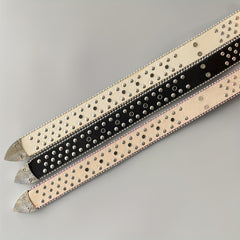 Pink Rhinestone Belt Y2K Cowgirl Jeans Belts For Women