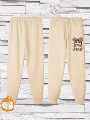  Cartoon Graphic Drawstring Joggers