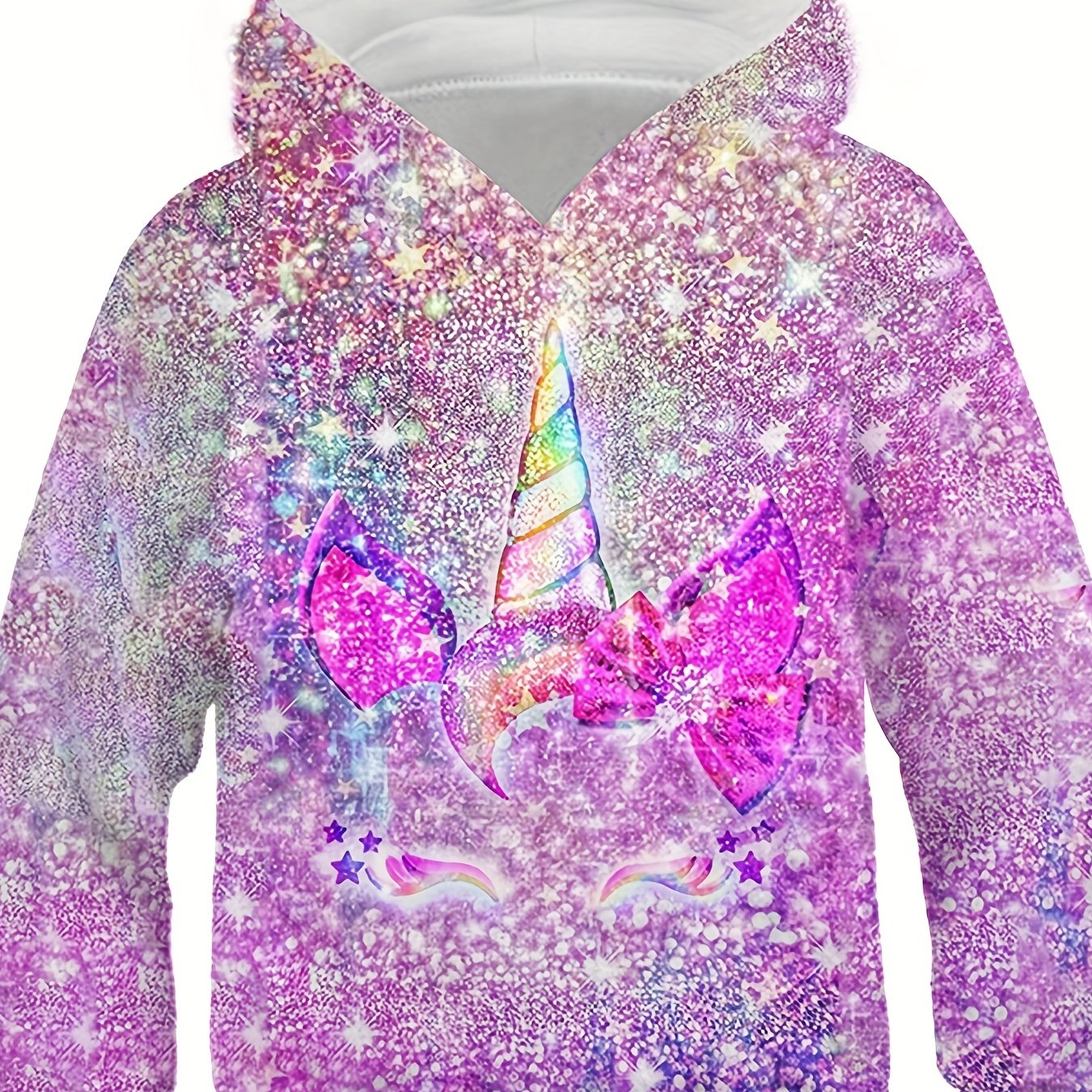 Kid's Unicorn Graphic Hoodie Spring Autumn Casual Sweatshirt