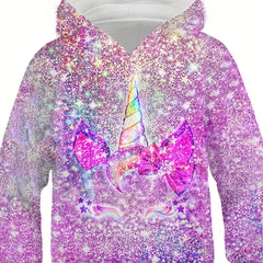 Kid's Unicorn Graphic Hoodie Spring Autumn Casual Sweatshirt
