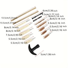 Outdoor Gun Cleaning Set with Tube Brush Tool Cloth Bag and Pipe Dredge Brush