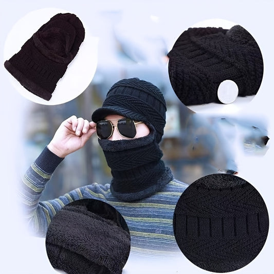 Winter Knitted Hats Thermal Insulation Masks