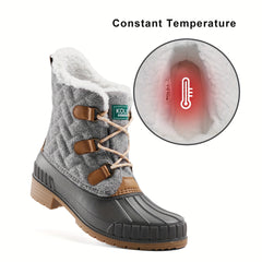 Women's Plush Lined Snow Boots Warm & Lightweight
