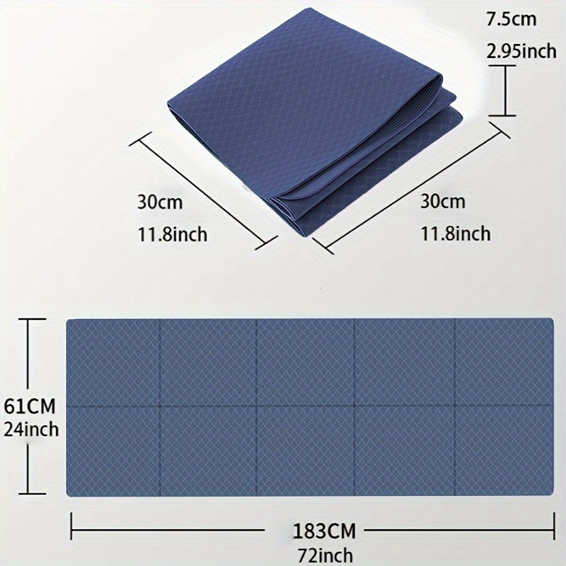 Portable Foldable Non Slip Yoga Mat for Home Workout