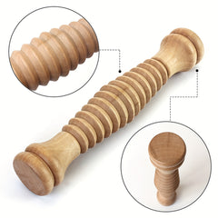 Wooden Foot Roller Massager for Reflexology Relief