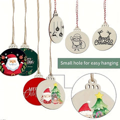 Round Wooden Circle Blank Wooden Board DIY Wooden Decorations