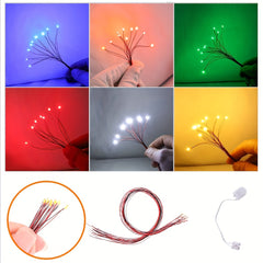 DIY Wire Patch LED Lamp for Model Building Sand Table Small Light Bulb