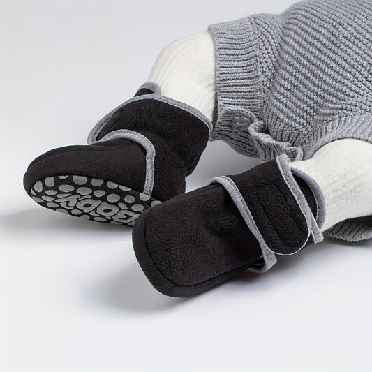 Lightweight Warm Fleece Baby Boys Boots for Indoor Walking