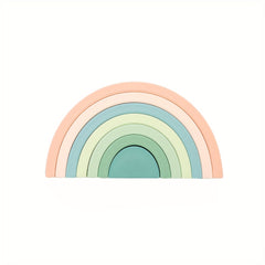 Soft Rainbow Stacking Toys for Kids Educational Building Blocks