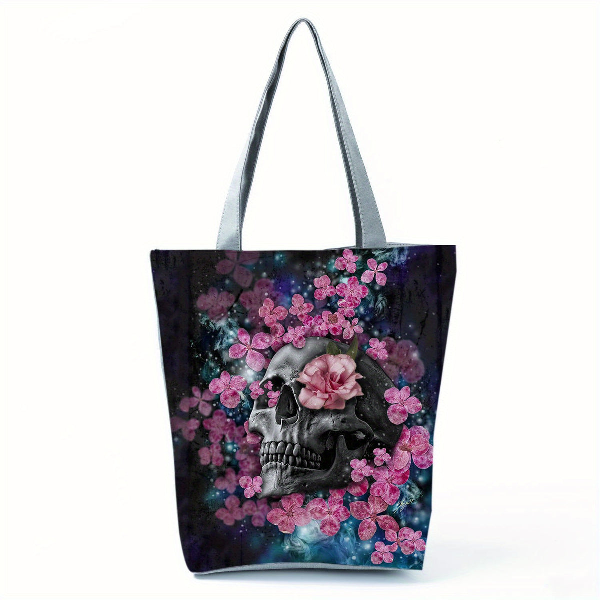 Halloween Skull Pattern Handbag Niche Bag All Match Storage Bag