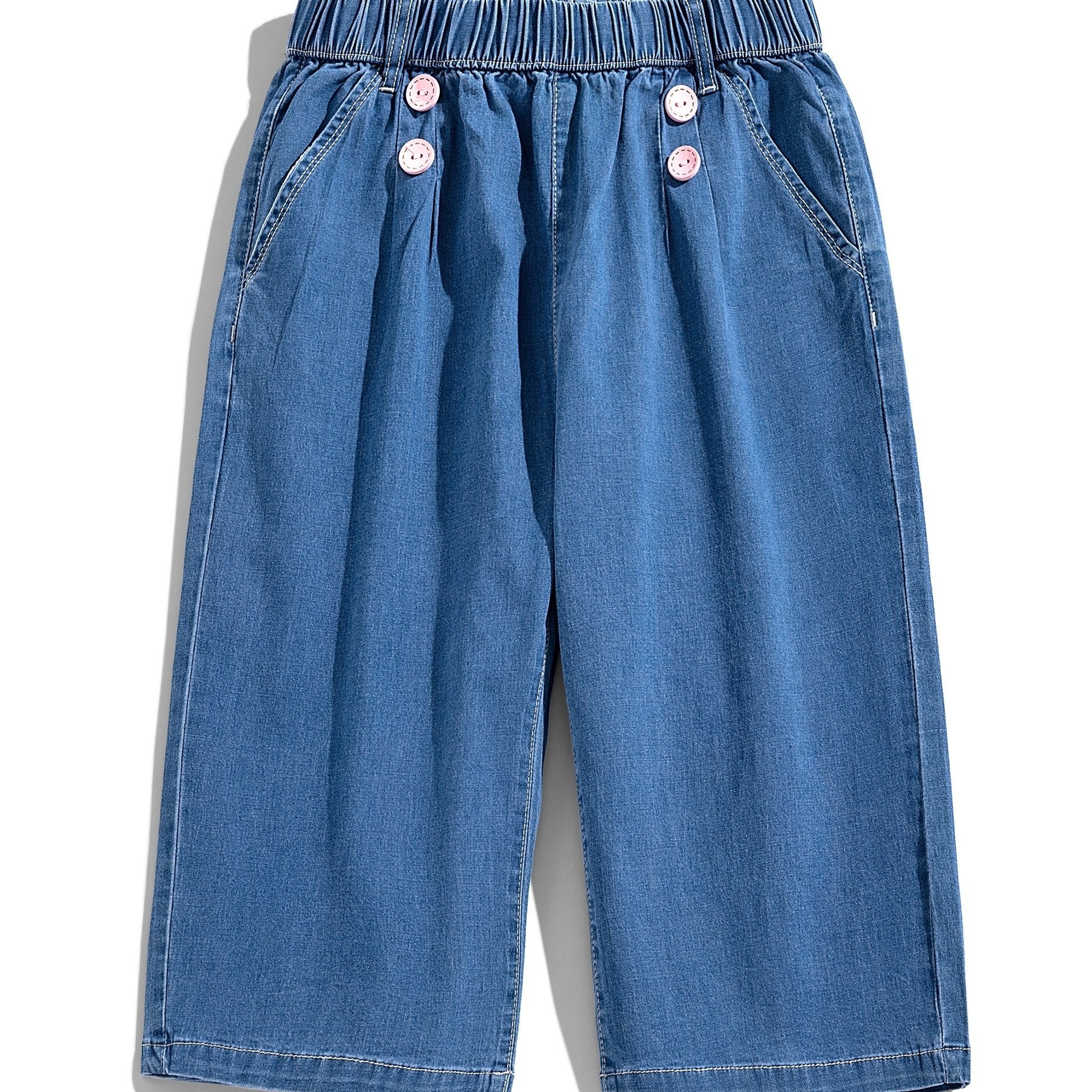 Girl's Summer Loose Thin Casual Jeans Pants