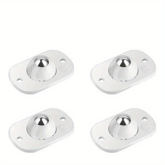 Set of 4 Self Adhesive Caster Wheels Mini Swivel Wheels 360 Degree