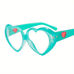 Heart Clear Lens Glasses Anti Light Eyewear