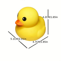 25pcs Little Yellow Duck Enamel Pinch Call Sound Duck