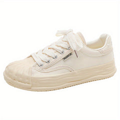 Women's Platform Canvas Sneakers Lace Up Board Shoes