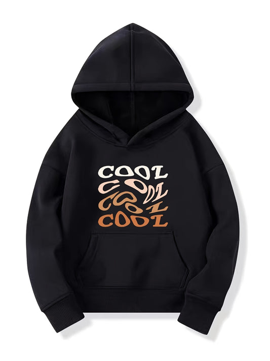 Girls Cool Print Hooded Sweatshirt Top Youth Girls' Long Sleeve Hoodie