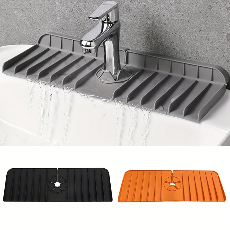 Silicone Faucet Mat Kitchen Bathroom Sink Splash Guard