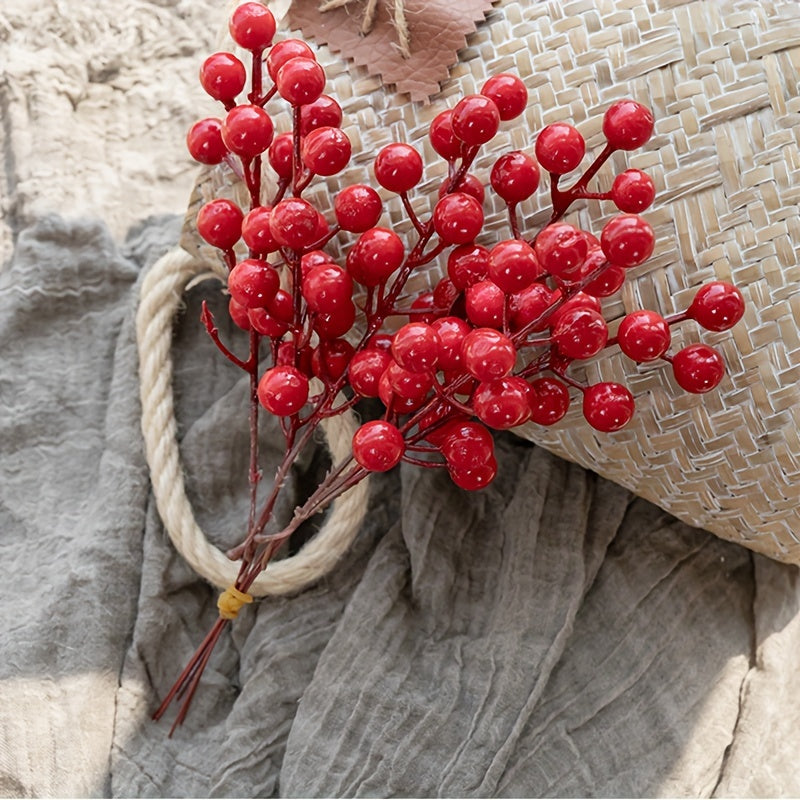 10pcs Christmas Simulation Berry Artificial Berries Party Table Decoration