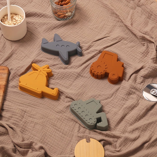 Fun Sand Mold Set: Car Airplane Excavator & Helicopter