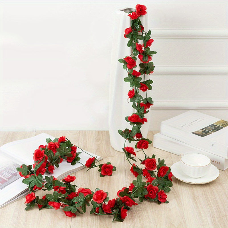 Artificial Peony Vine Silk Hanging Garland Home Decor
