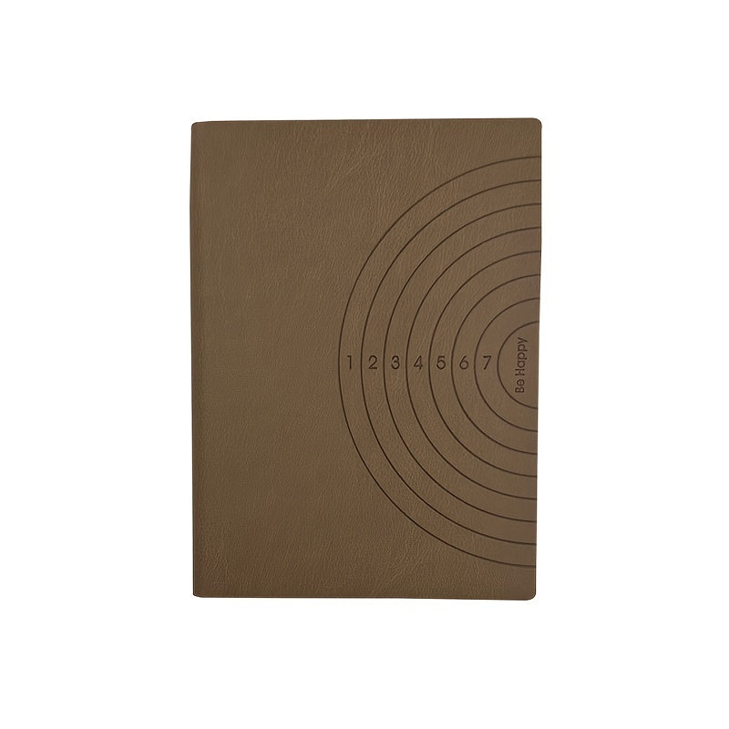 100 Pages Soft Leather Notebook Portable Notepad Thickened Small Meeting Record