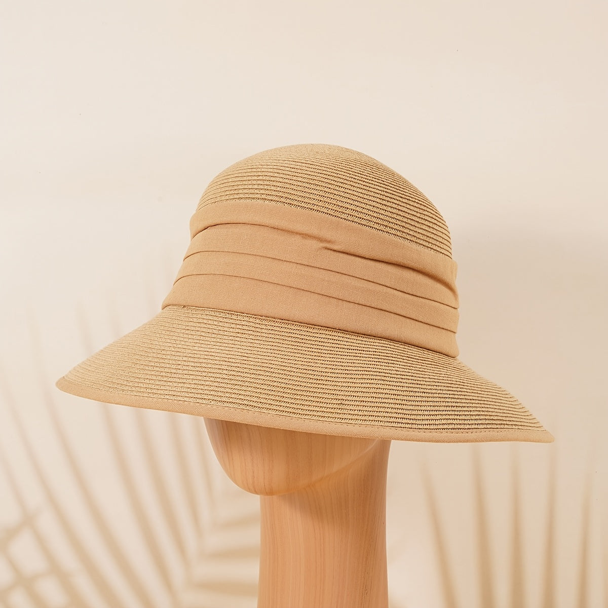 Foldable Bucket Hat Wide Brim Sun Visor Straw Hats Women Beach Fisherman Cap