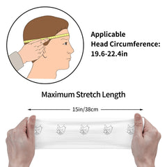 Unisex Sports Headband Sweat Wicking Polyester with Ear Loops