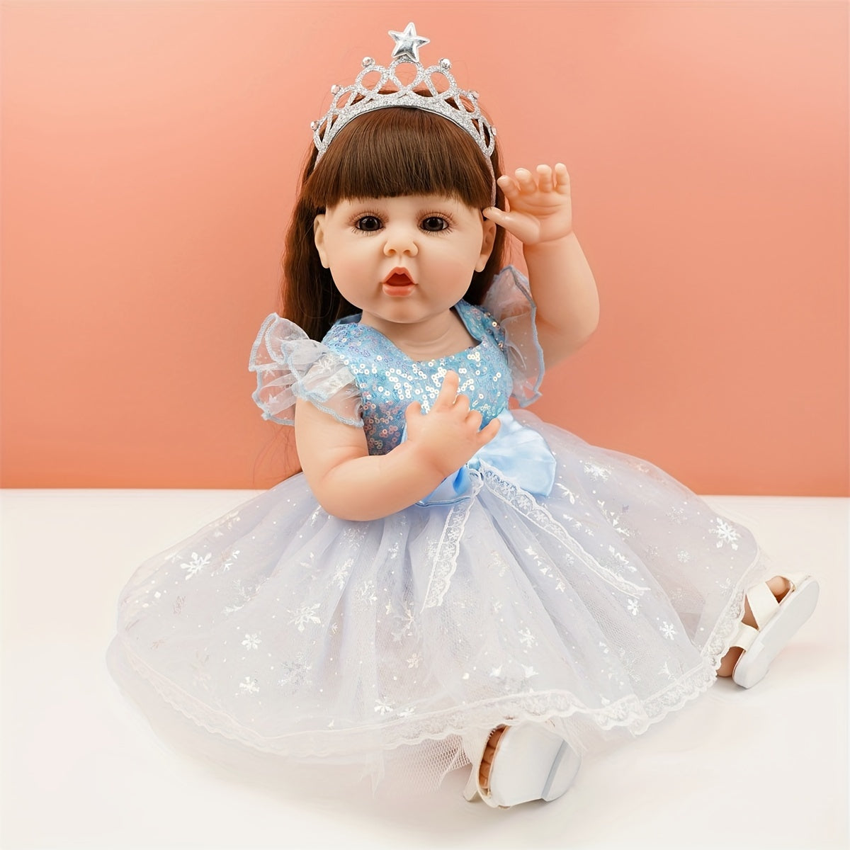 22 Inch Reborn Doll Princess Elsa with Crown