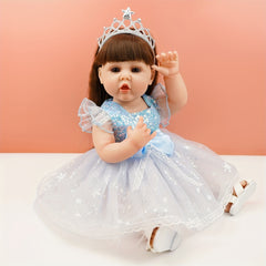 22 Inch Reborn Doll Princess Elsa with Crown
