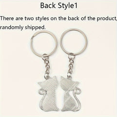 Couple Cat Keychains for Creative Decoration - 1 Pair